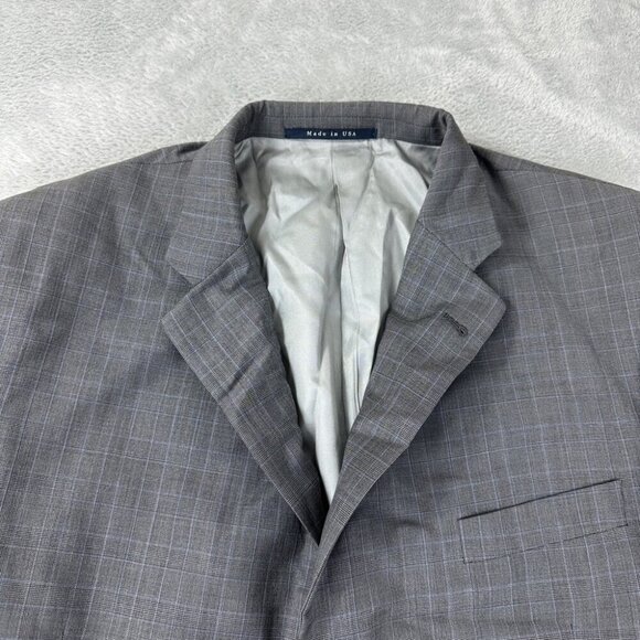 Burberry Grey Blazer 100% Wool Men’s Size 46 - Picture 2 of 15